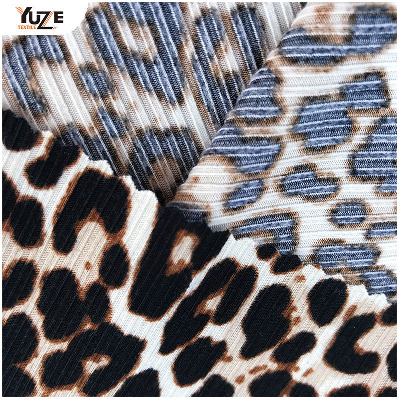 YZK-010055 DTY 3*2 RIB 2-SIDE Kefe Print