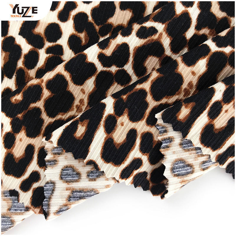 YZK-010055 DTY 3*2 RIB 2-SIDE Kefe Print