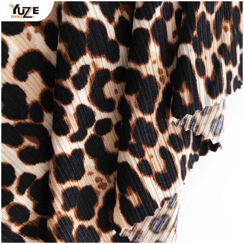 YZK-010055 DTY 3*2 RIB 2-SIDE Kefe Print