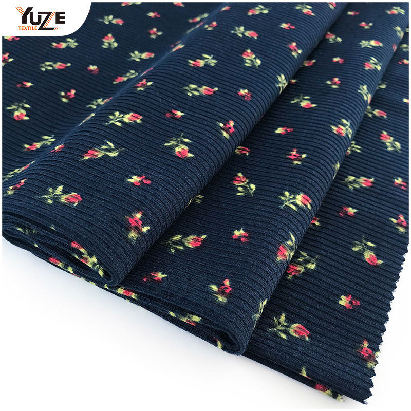 YZK-010055-4 DTY 3*2 RIB 2-SIDE Kefe Print