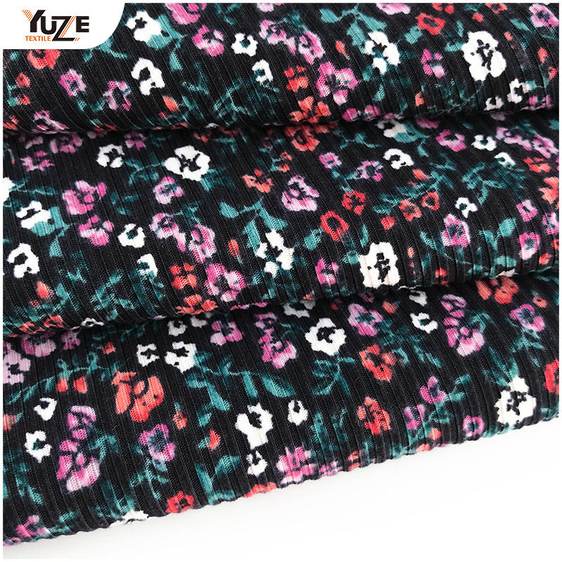 YZK-010055-6 DTY 3*2 RIB 2-SIDE Kefe Print