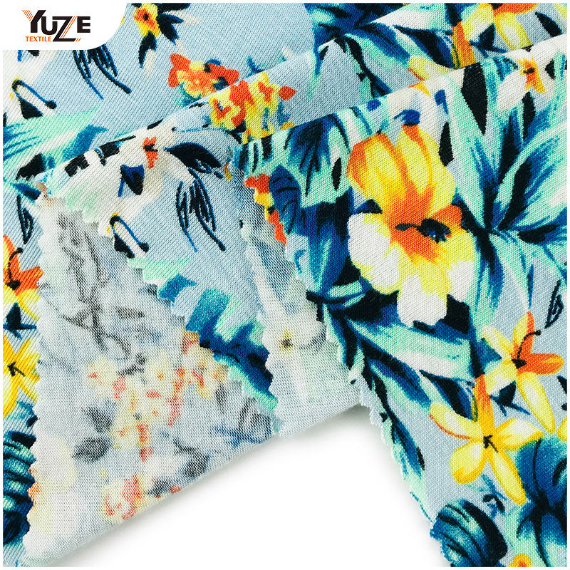 YZGTP-ES1018 Rayon Jersey Spandex nyomtatás