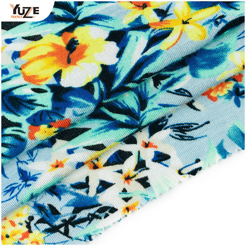 YZGTP-ES1018 Rayon Jersey Spandex nyomtatás