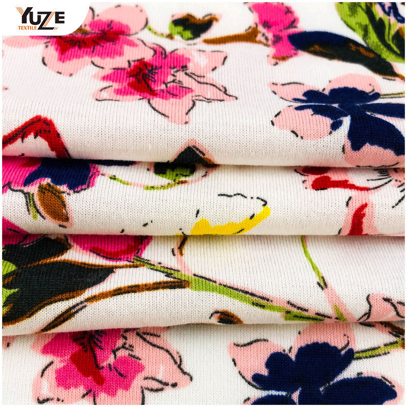 YZS18-455 Poly SPUN Jersey Spandex nyomtatás