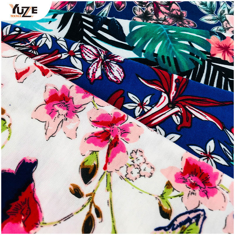 YZS18-539 Poly SPUN Jersey Spandex nyomtatás