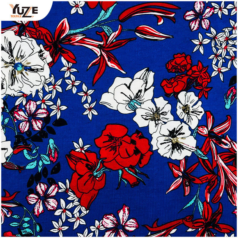 YZS18-539 Poly SPUN Jersey Spandex nyomtatás