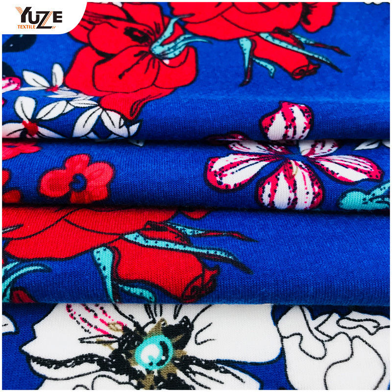 YZS18-539 Poly SPUN Jersey Spandex nyomtatás