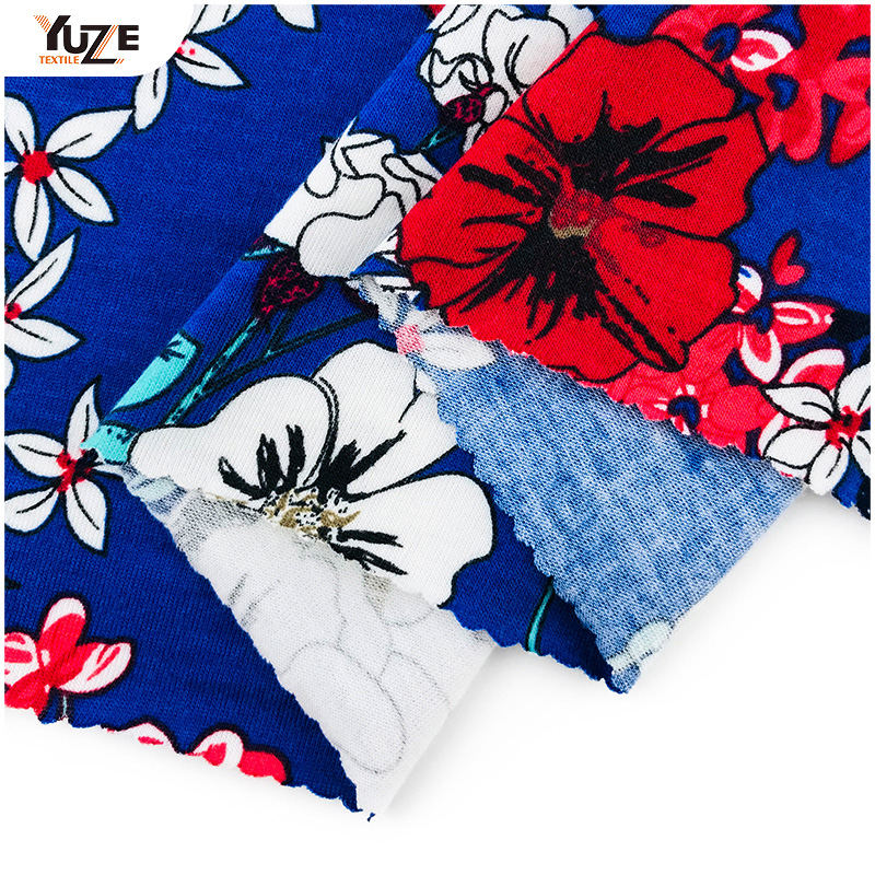 YZS18-539 Poly SPUN Jersey Spandex nyomtatás