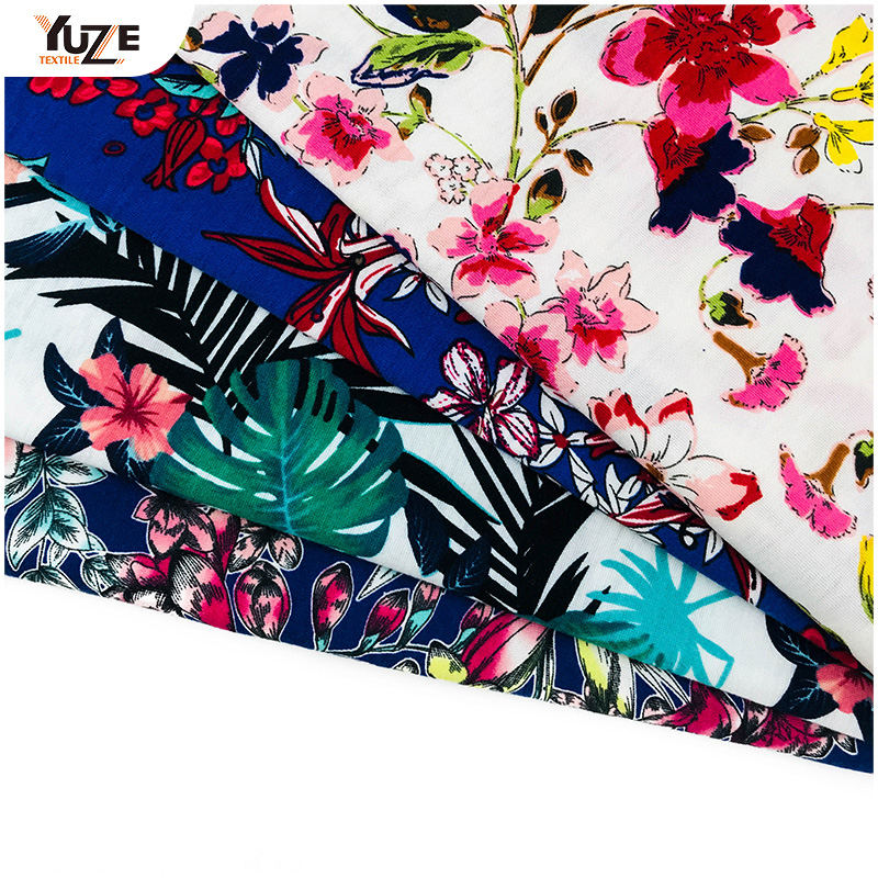 YZS18-701 Poly SPUN Jersey Spandex nyomtatás