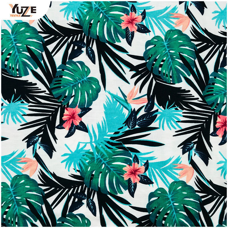 YZS18-701 Poly SPUN Jersey Spandex nyomtatás