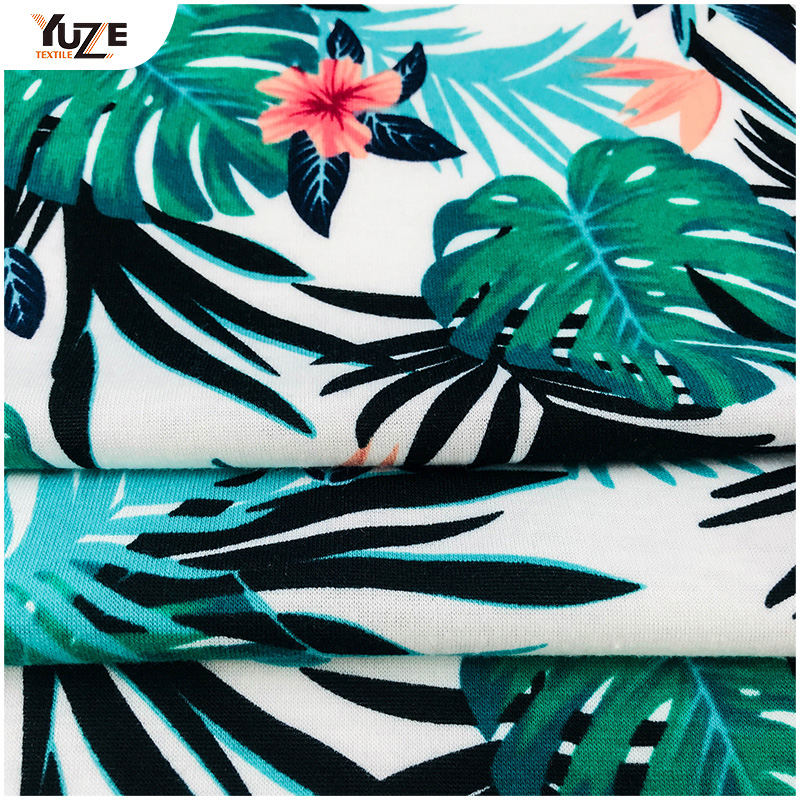 YZS18-701 Poly SPUN Jersey Spandex nyomtatás