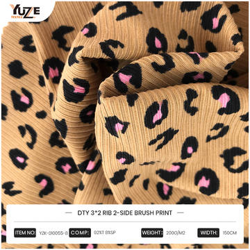 YZK-010055-8 DTY 3*2 RIB 2-SIDE Kefe Print YZK-010055-8 DTY 3*2 RIB 2-SIDE Kefe Print