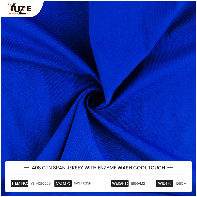 YZK-080029 40S CTN Span Jersey enzimmel mosóhűvös érintés