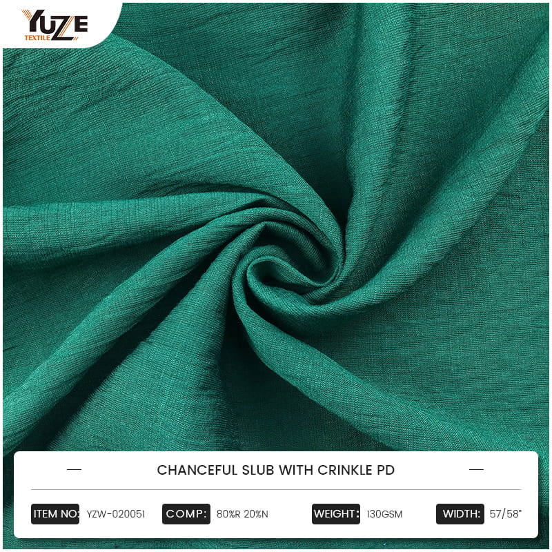 YZW-020051 véletlenszerű slub ráncos PD-vel