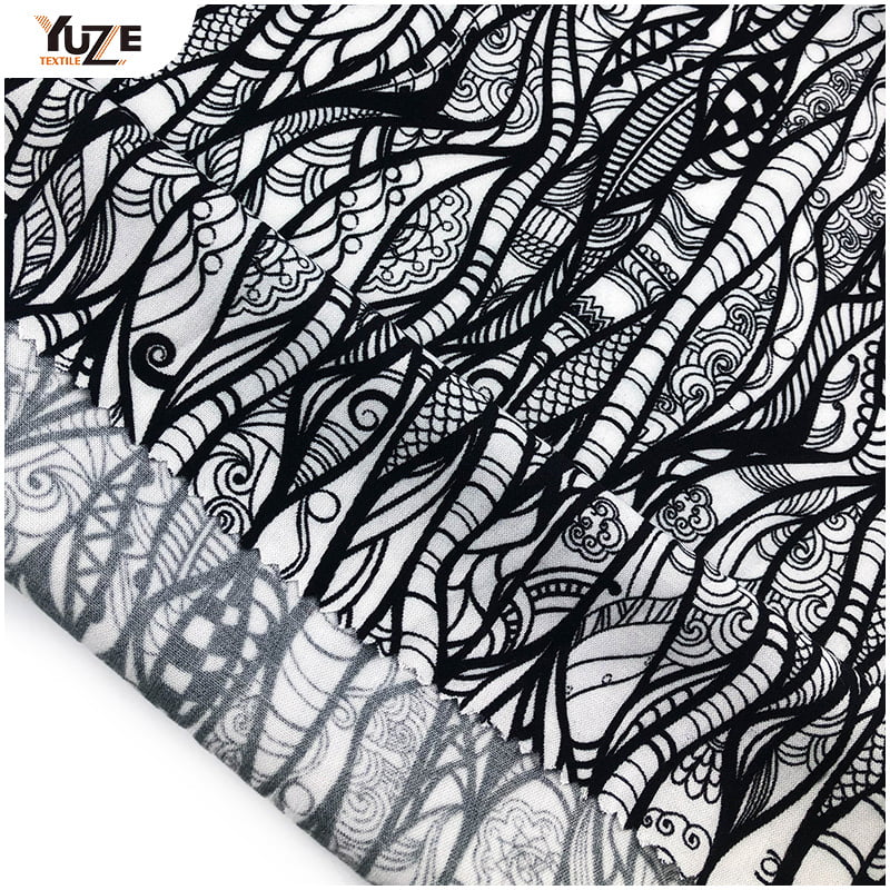YZW-020612-33 Rayon Poplin Digital Print
